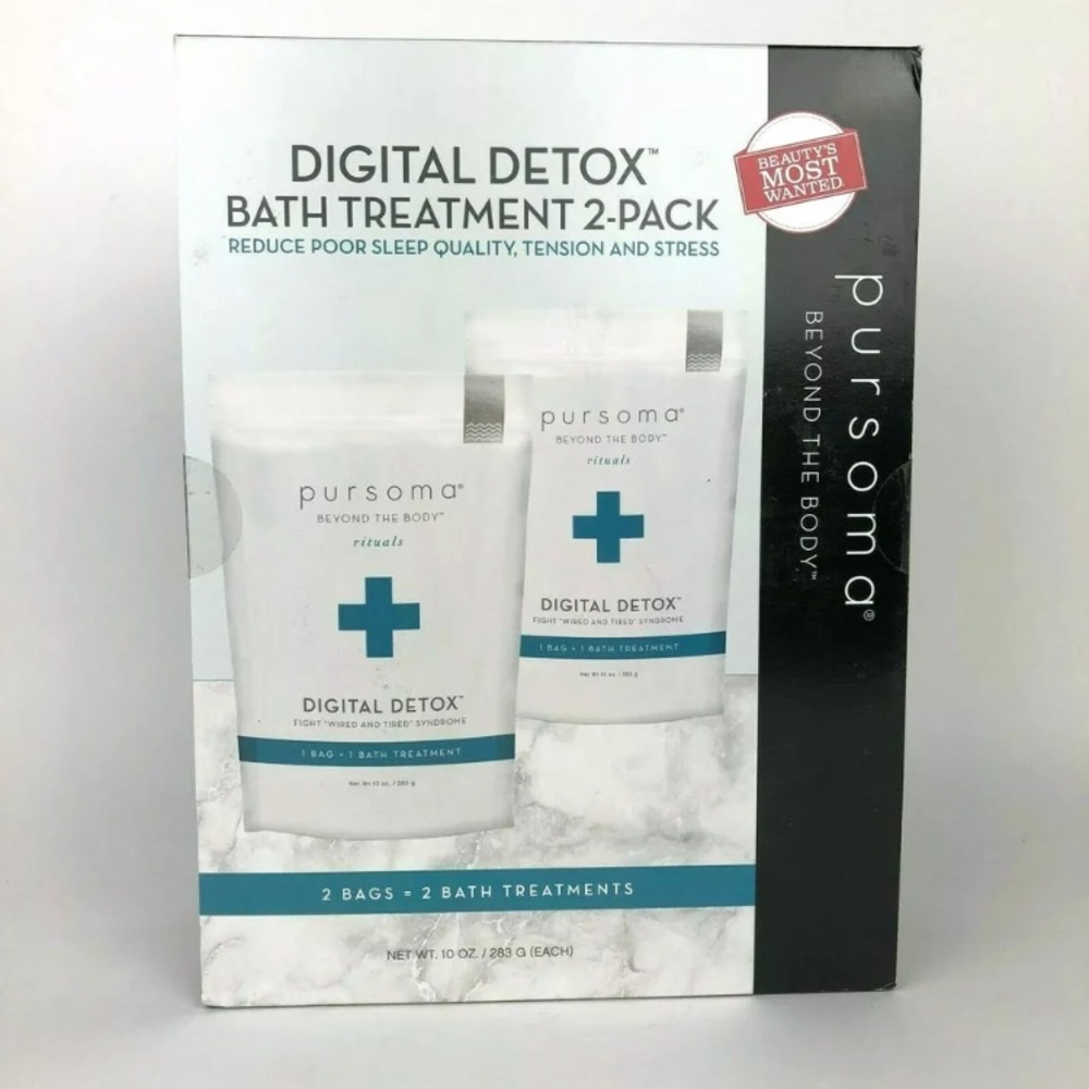 NIB PURSOMA Detox Bath Treatment 2pk 10oz Each